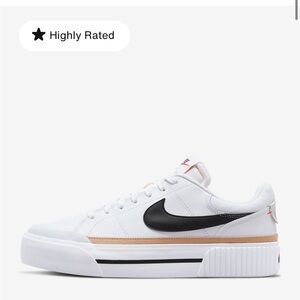 Nike Court Legacy Lift - Navy and White